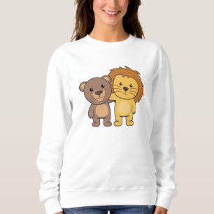 Lejona björnhusdjursdjur, rutedjur, kugghudingar t shirt