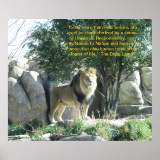 Lejona Dalai Lama-citatet Poster