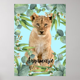 Lejona djungeln i unge poster
