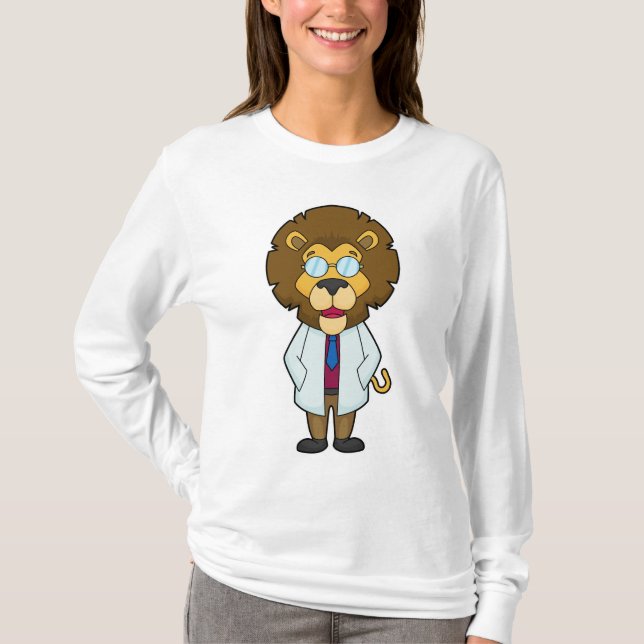 Lejona Doktor Doktor jackar T Shirt (Framsida)