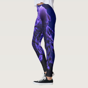 Lejona fiskbaljväxter leggings