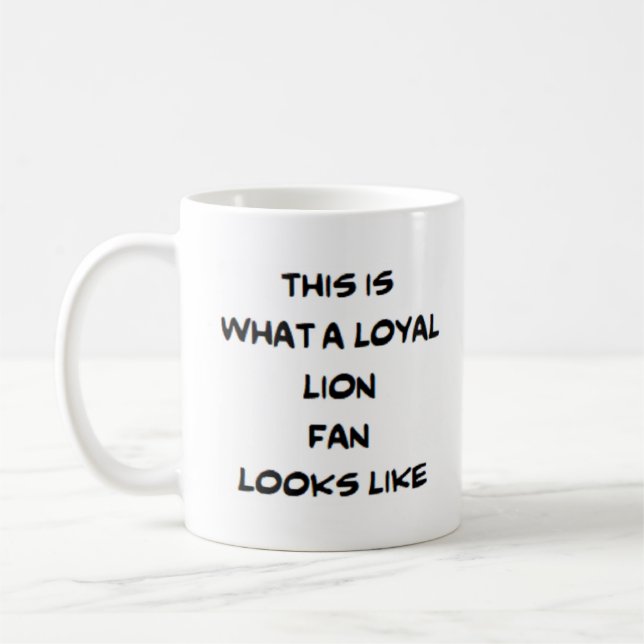 lejona fläkt, lojal kaffemugg (Vänster)