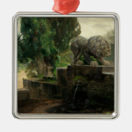 Lejona Fontän i Rom (av H.A. Brendekilde) Julgransprydnad Metall