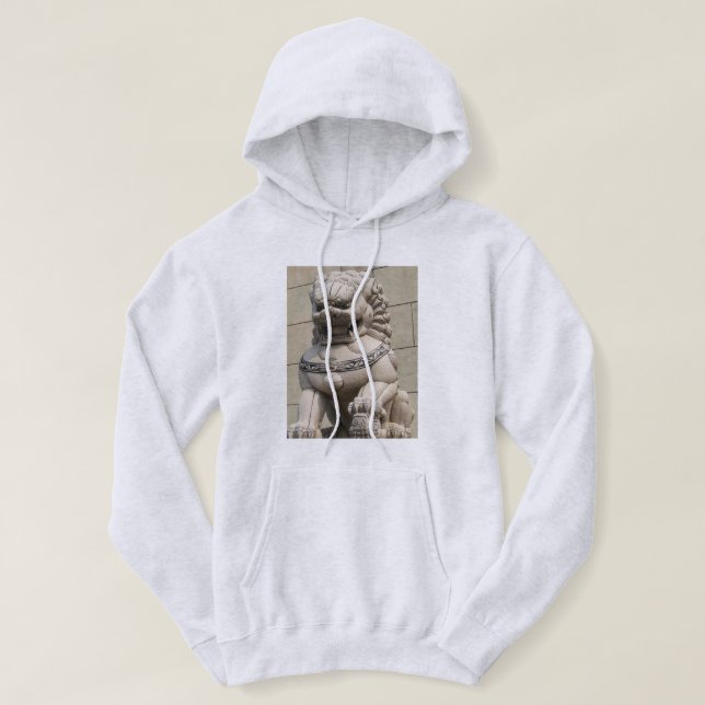Lejona foo-Hund för kinesiska femma 石 獅 Sweatshirt (Design framsida)