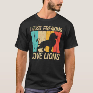 Lejona För manar kvinnor Lejont Jungle Safari Anim T Shirt