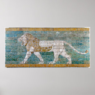 Lejona föreställande Ishtar Poster