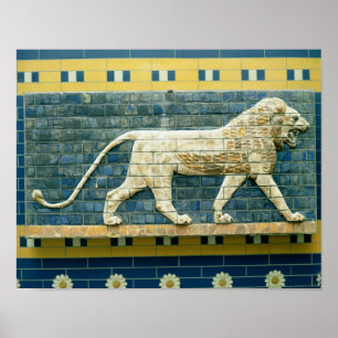Lejona föreställande Ishtar Poster