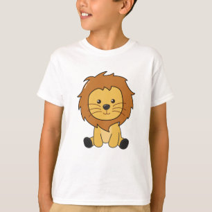 Lejona friska djur För barn Lejona Kung T Shirt
