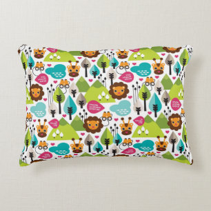 lejona fritidslevande barn safari prydnadskudde