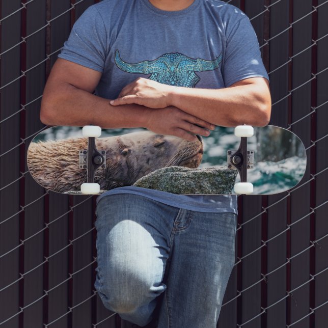 Lejona havet i rekreationsbukten, Alaska Mini Skateboard Bräda 18,5 Cm (Utomhus 3)