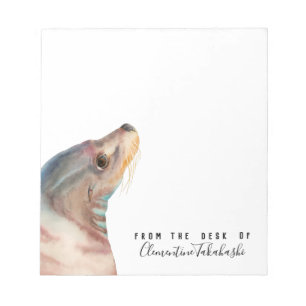 Lejona havsdjurskonst Lägg till ditt namn Anteckningsblock