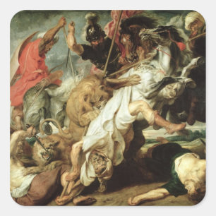 Lejona Hunt, 1621 Fyrkantigt Klistermärke