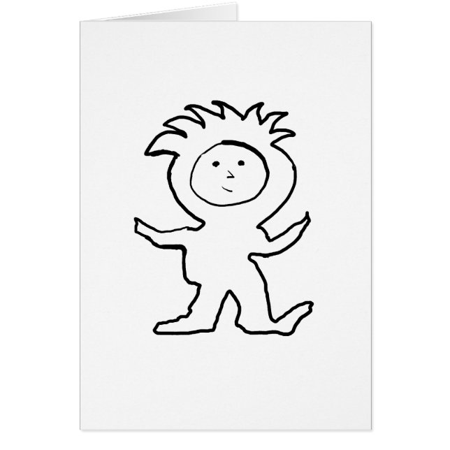 Lejona Jammies Kid Hälsningskort (Framsidan)