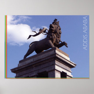 Lejona Judah, Addis Abeba - Etiopien Poster