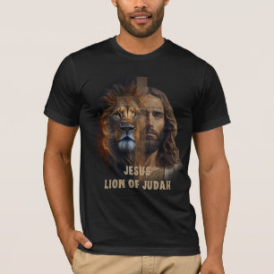 Lejona Judah & Kor av Jesus Black T-Shirt