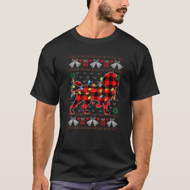 Lejona Julafton Ljus Vuxen julsötare T Shirt (Framsida)