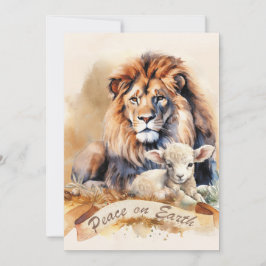 Lejona julkort och lammkort