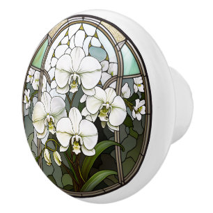 lejona keramiska blommor av faux nedfläckad knopp