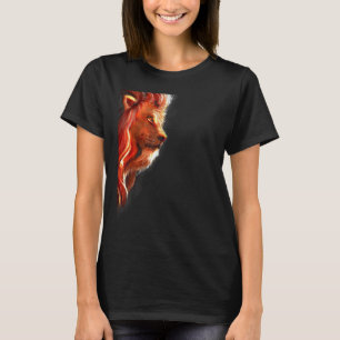 Lejona Klo Strong Öga Warrior Hunter Big Cat Angel T Shirt