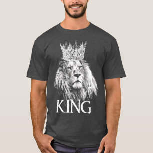 Lejona Krona Kung Royalty Wildlife Big Cat Älskare T Shirt