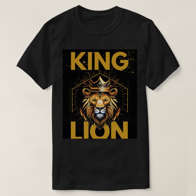 Lejona Kung Black T-Shirt (Design framsida)
