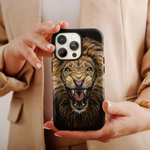 Lejona Kung-djurets vildlevande iphone case Mate