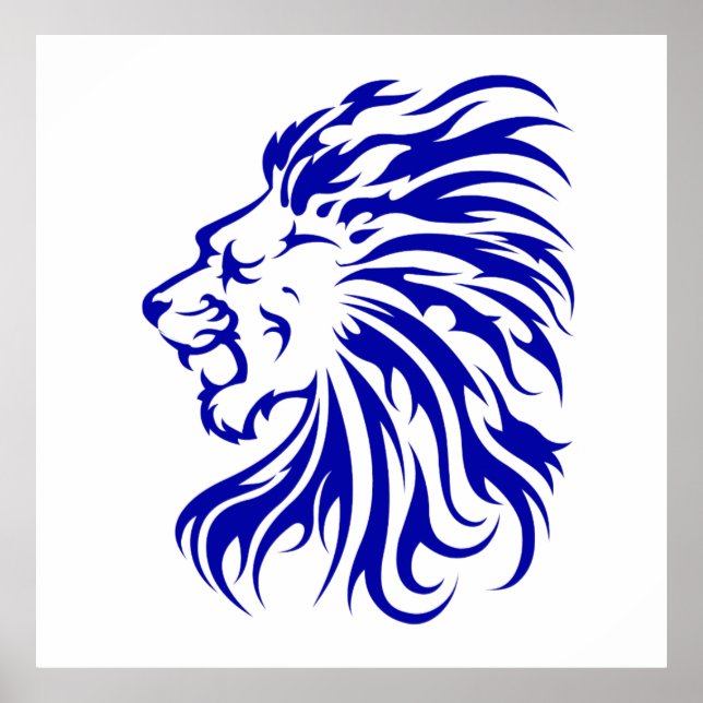 Lejona Kung i djungeln,lejona älskare-gåvor,lejona Poster (Framsidan)