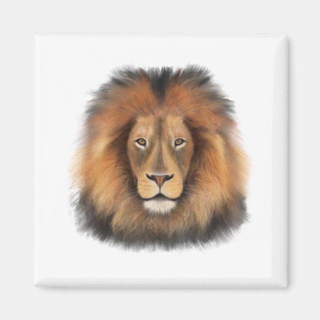 lejona kung i djungelns realistiska manliga vatten magnet (Framsidan)