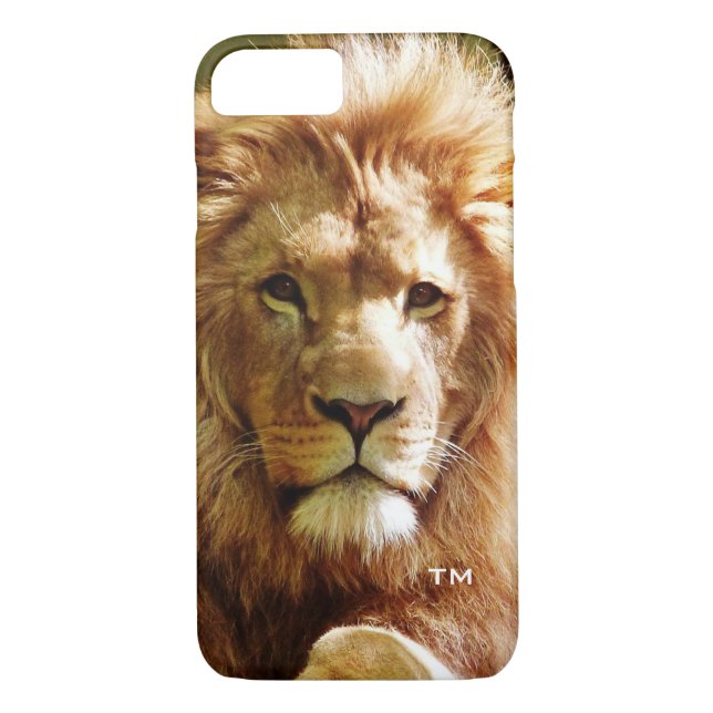 Lejona Kung i Jungle med Monogram Case-Mate iPhone Skal (Baksida)