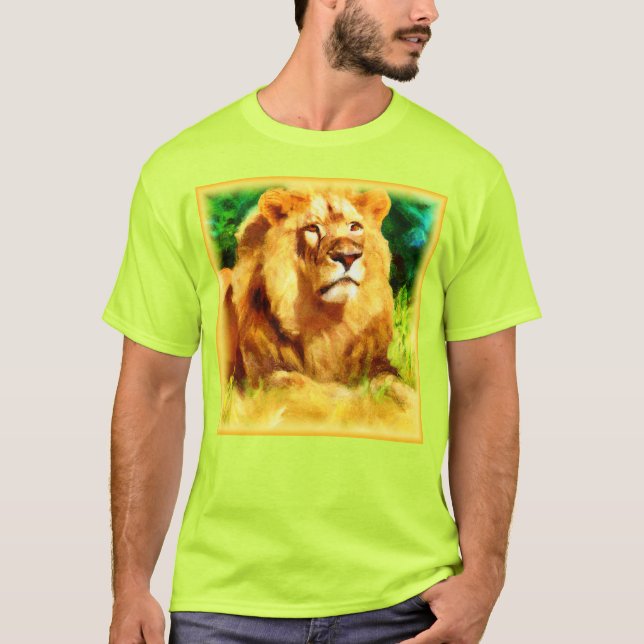 Lejona Kung i skogen. Köp nu T Shirt (Framsida)