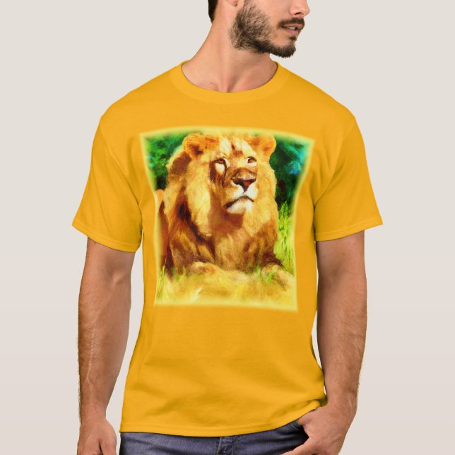 Lejona Kung i skogen. Köp nu T Shirt (Framsida)