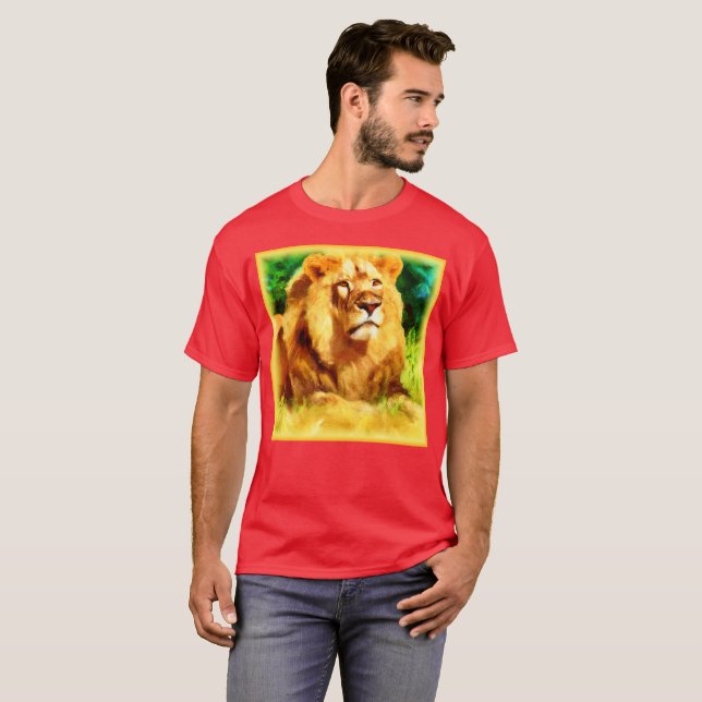 Lejona Kung i skogen. Köp nu T Shirt (Hel framsida)