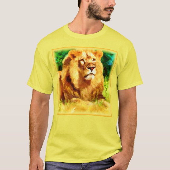 Lejona Kung i skogen. Köp nu T Shirt (Framsida)
