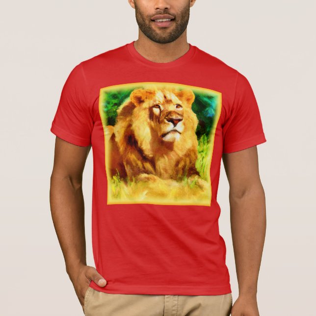 Lejona Kung i skogen. Köp nu T Shirt (Framsida)