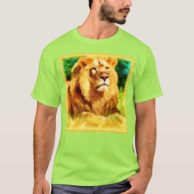 Lejona Kung i skogen. Köp nu T Shirt (Framsida)