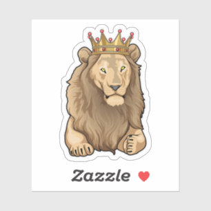 Lejona Kung Krona Klistermärken