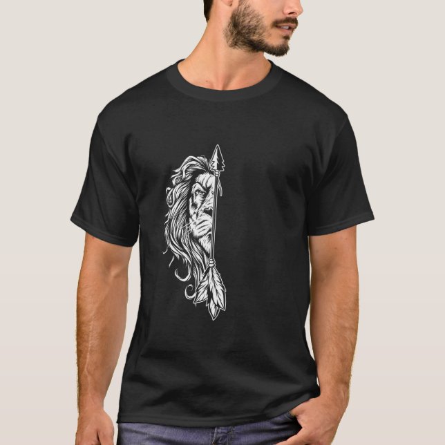Lejona Kung Make Kärlek-Vilden Djurnaturen Lioness T Shirt (Framsida)