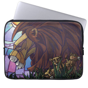 Lejona kung och Unge Laptop Sleeve