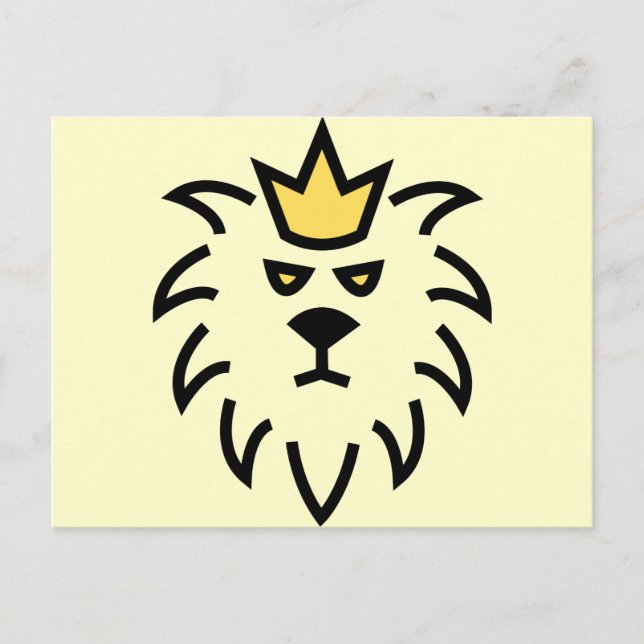 lejona kung. vykort (Framsida)