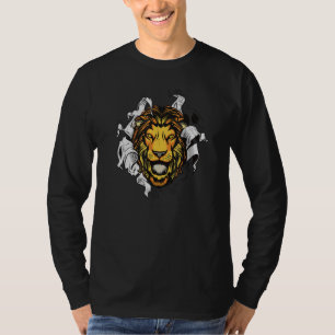 Lejona Lejon-huvud - Kungen på djuret T Shirt