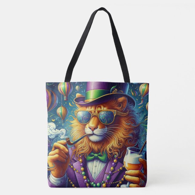 Lejona/Louisiana Mardi Gras Tygkasse (Framsida)