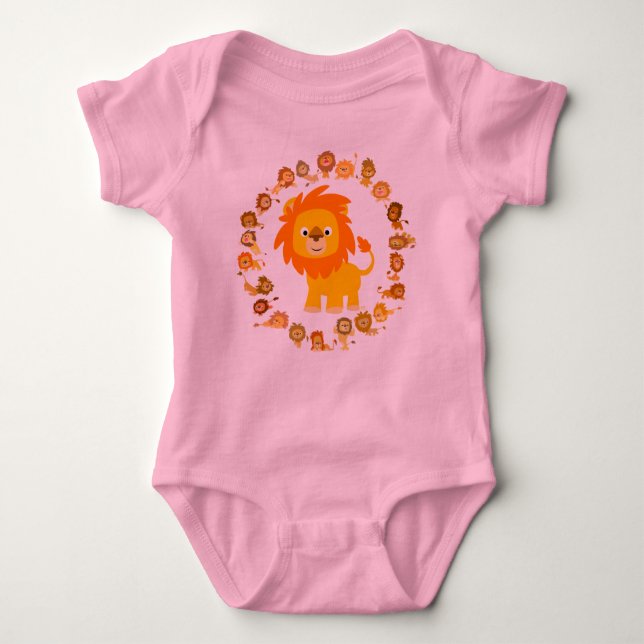 Lejona Mandala Baby Tröja (Framsida)