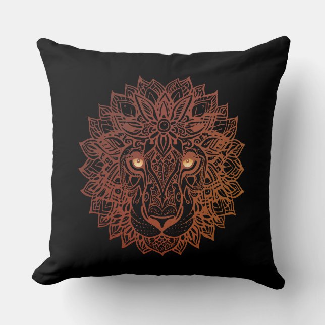 Lejona Mandala Ornamental, Hand plockade Lejona Ma Kudde (Framsida)