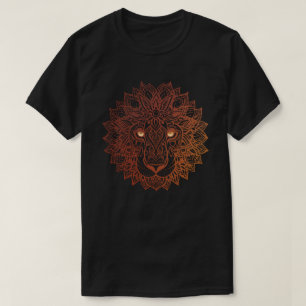 Lejona Mandala Ornamental, Hand plockade Lejona Ma T Shirt