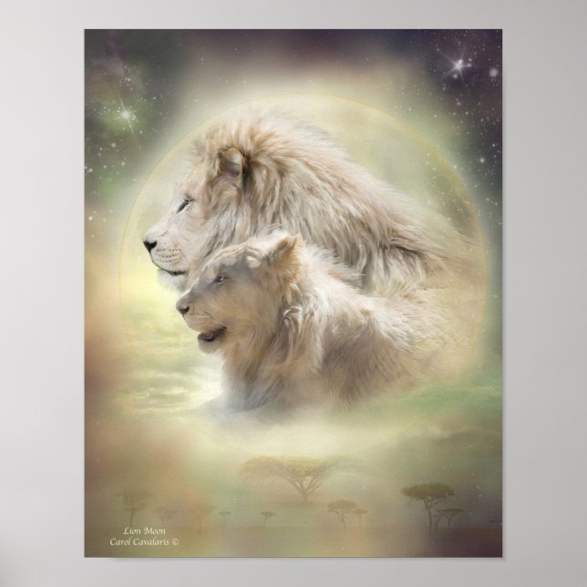 Lejona Måne Art Poster (Framsidan)