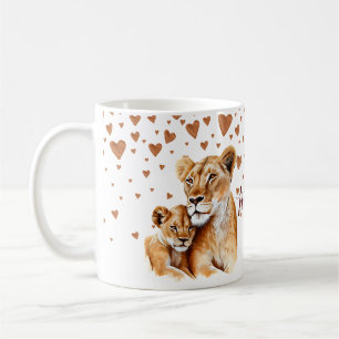 Lejona mor och hennes baby mors dag kaffemugg