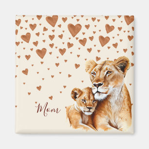 Lejona mor och hennes baby mors dag magnet