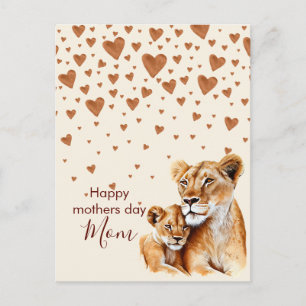 Lejona mor och hennes baby mors dag vykort