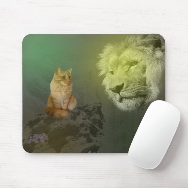 Lejona och katter, Mousepad Musmatta (Med mus)