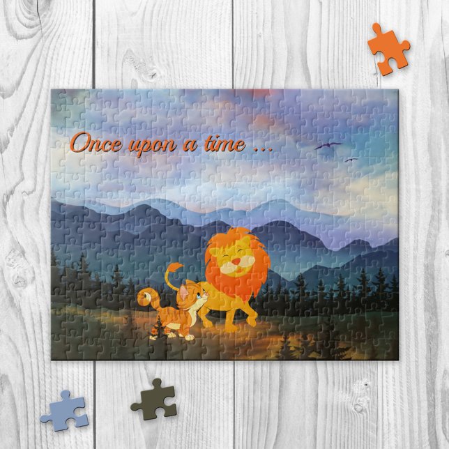 Lejona och Kattunge Fantasy Fairy Tale Puzzle Pussel (Skapare uppladdad)